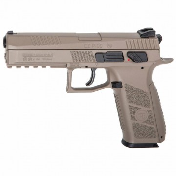 Пневматический пистолет ASG CZ P-09 Pellet FDE Blowback (18525)