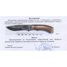 Нож охотничий КАБАН-3 (с рисунком) - кап