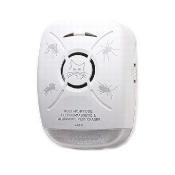 Отпугиватель 2 в 1 электромагнитный и ультразвуковой от тараканов и насекомых Smart Sensor AR-131