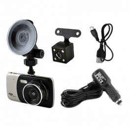 Автомобильный видеорегистратор DVR X 600 с двумя камерами, 1080P Full HD (металл)